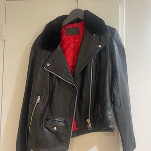 BRAND NEW all saints leather jacket
